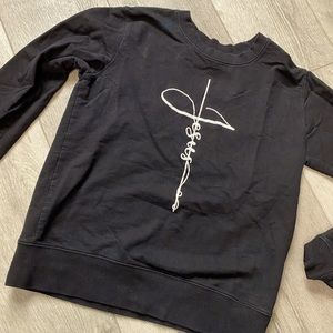 Black Sweatshirt, XS or small